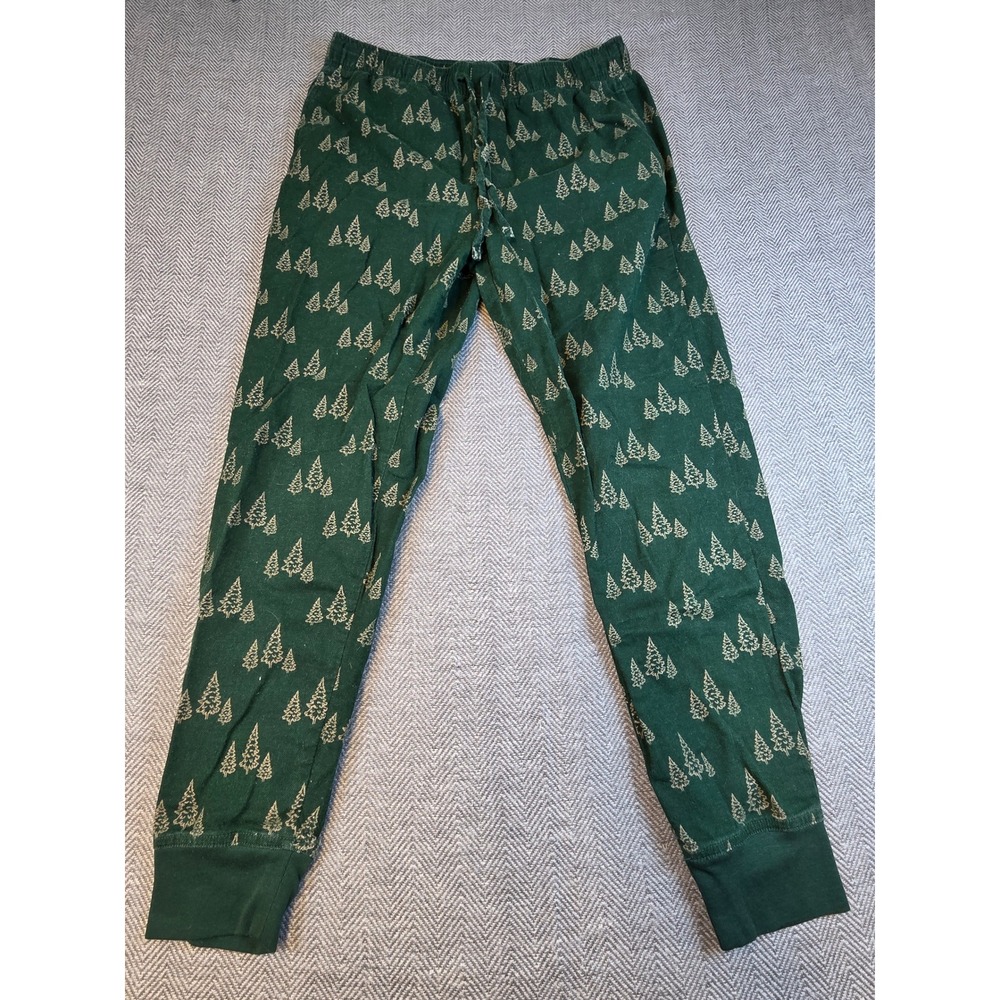 Sonoma Goods for Life Mens Green Pine Tree Pajama Jogger Pants Medium 944X001